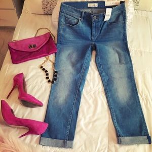 Ann Taylor Loft Skinny Boyfriend Jeans 27/4 New